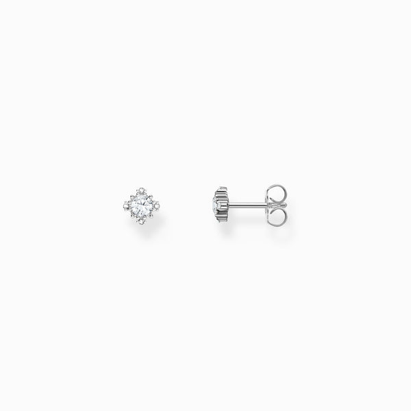 Thomas Sabo Earrings Cubic Zirconia Vintage Stud Sterling Silver