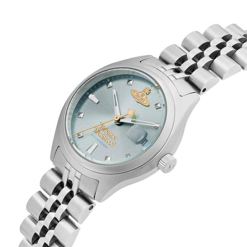 Vivienne Westwood Ladies Little Camberwell Light Blue Dial Watch Stainless Steel