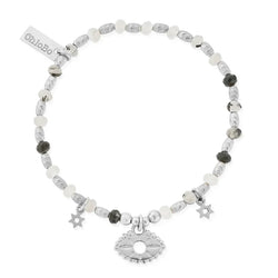 ChloBo Visionary Black Rutilated Quartz Bracelet Silver