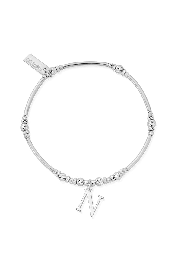 ChloBo Iconic Initial N Bracelet Sterling Silver