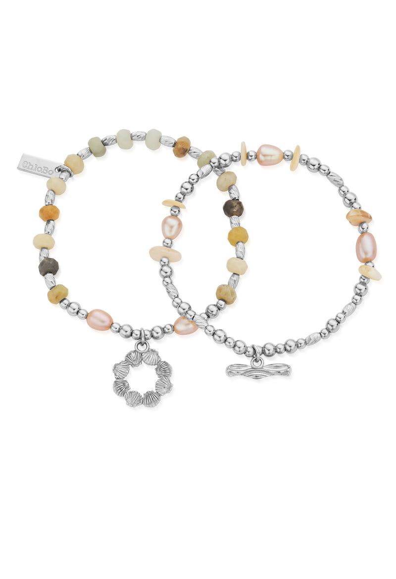 ChloBo Peace and Balance Set Of 2 Bracelets Sterling Silver