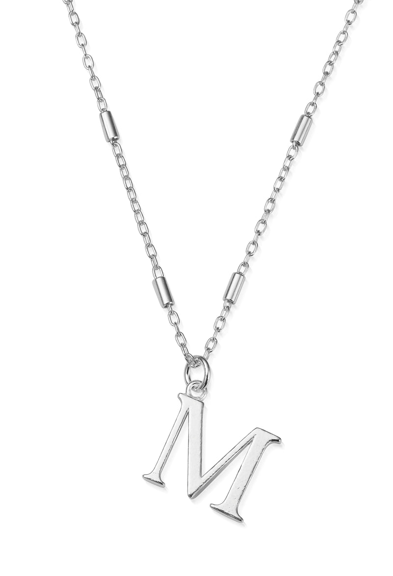 ChloBo Iconic Initial M Pendant in Silver