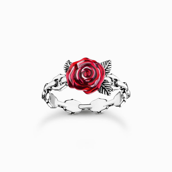 Thomas Sabo Ring Red Roses Romance Steling Silver