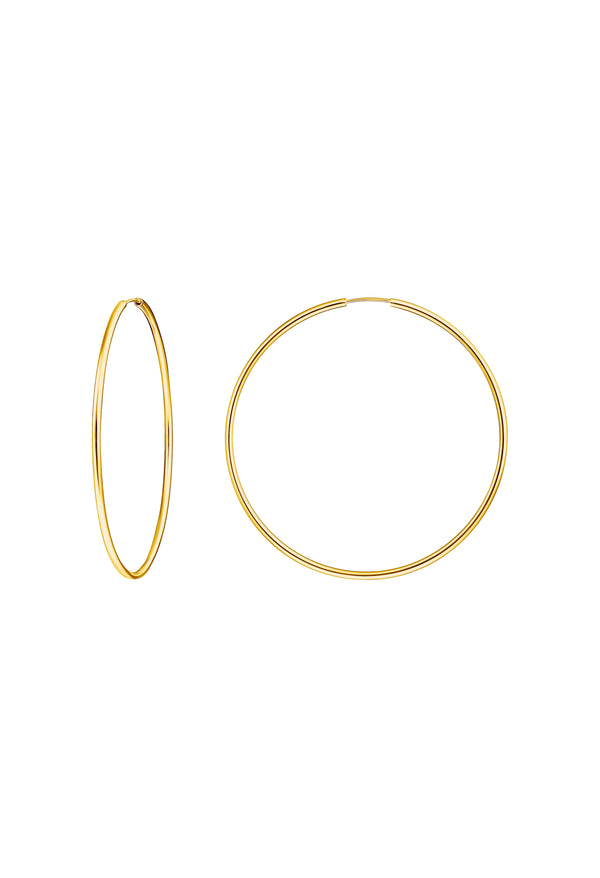 Thomas Sabo Big Hoop Earrings Gold Plated Sterling Silver