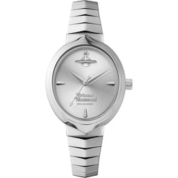 Vivienne Westwood Ladies Armour Silver Dial Bracelet Watch Stainless Steel