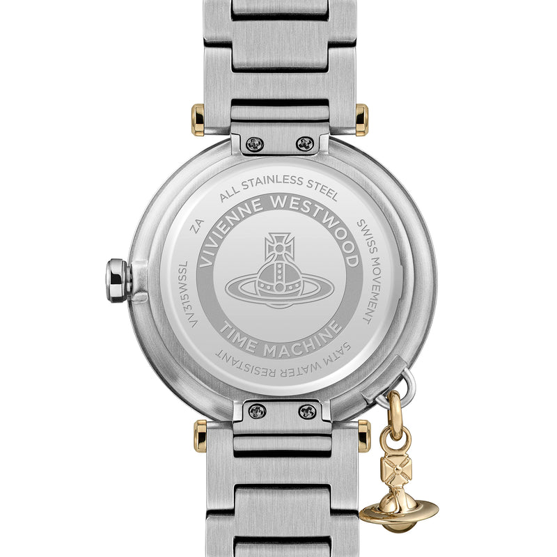 Vivienne Westwood Ladies Orb Logomania Bracelet Watch Stainless Steel