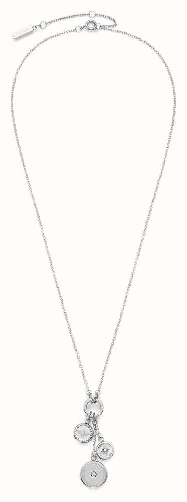 Olivia Burton Bee and North Star Charm Necklace Stainless Steel