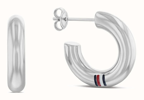 Tommy Hilfiger Circles Hoop Earrings Stainless Steel