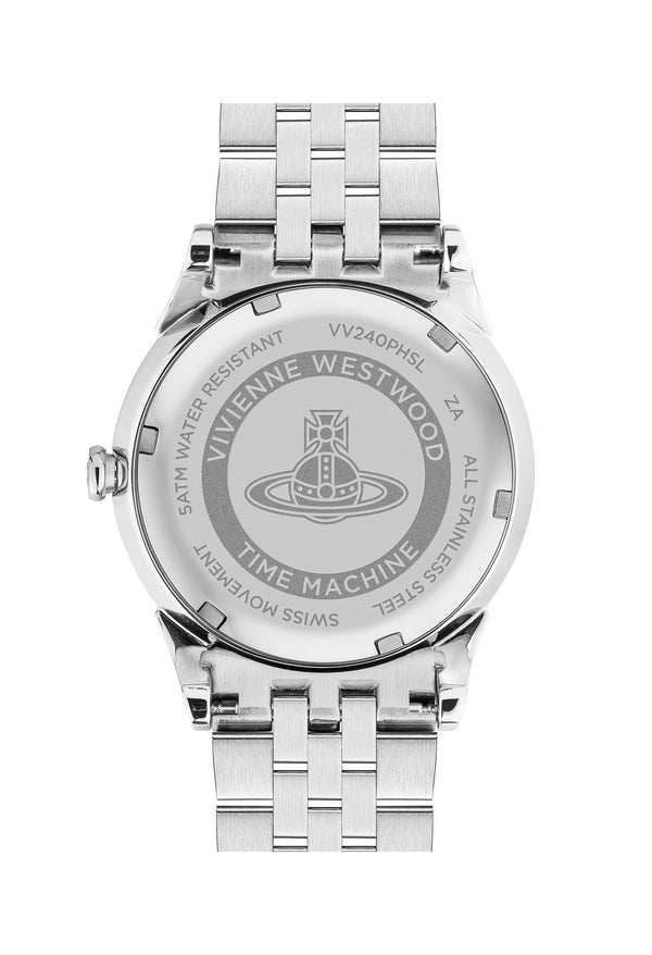 Vivienne Westwood Ladies Seymour Peach Dial Watch Stainless Steel