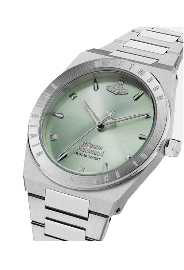 Vivienne Westwood Ladies Charterhouse Mint Green Dial Watch Stainless Steel