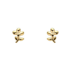 Laura Ashley Mini Albertine Rose Stud Earrings Gold Plated