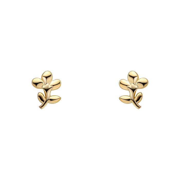 Laura Ashley Mini Albertine Rose Stud Earrings Gold Plated