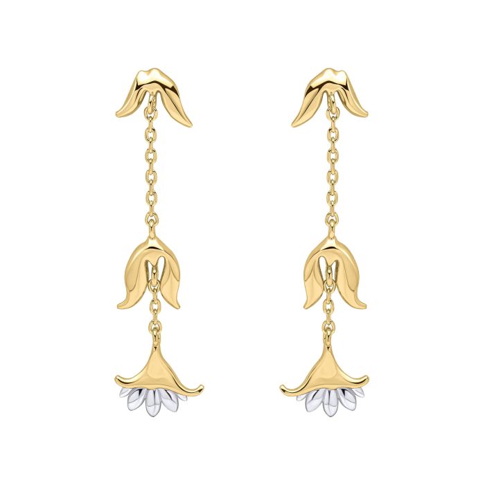 Laura Ashley Camelot Drop Earrings Gold Plated