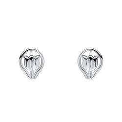 Laura Ashley Tulip Stud Earring Silver Plated