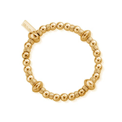 ChloBo Gold Twisted Disc Filler Bracelet