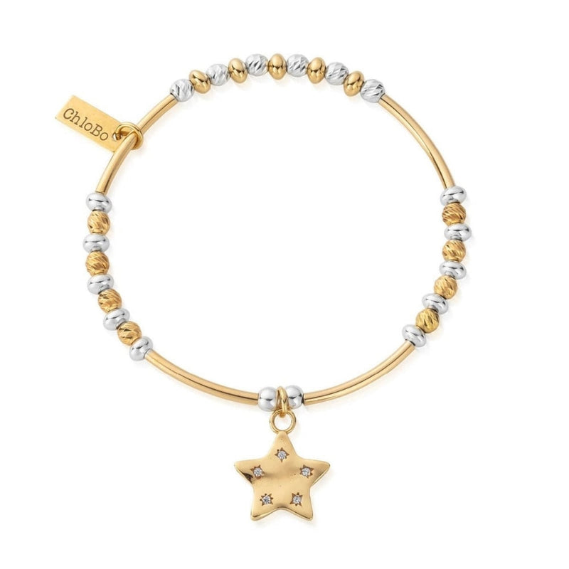 ChloBo Gold & Silver Sparkle Star Bracelet