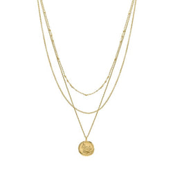 Laura Ashley Linaria Layered Necklace Gold Plated