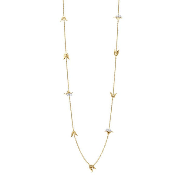 Laura Ashley Camelot Long Necklace Gold Plated