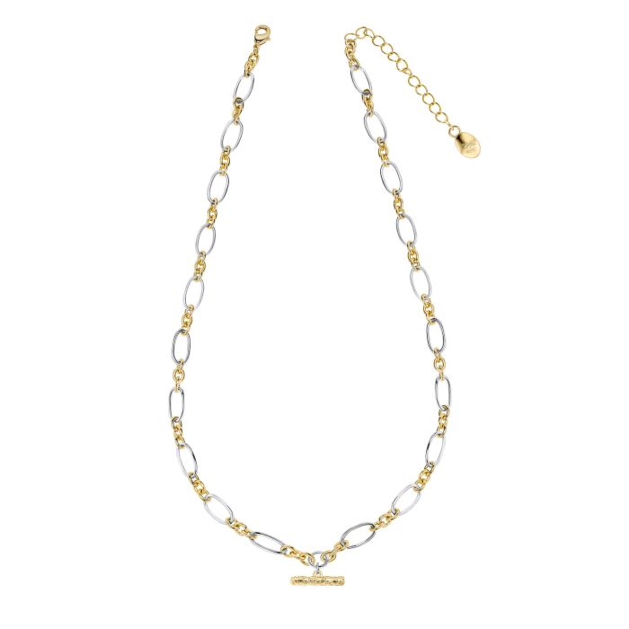 Laura Ashley Two Tone T-Bar Necklace