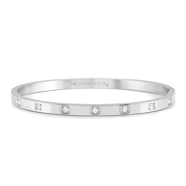 Nomination Pretty Bangles CZ Square in Stainless Steel