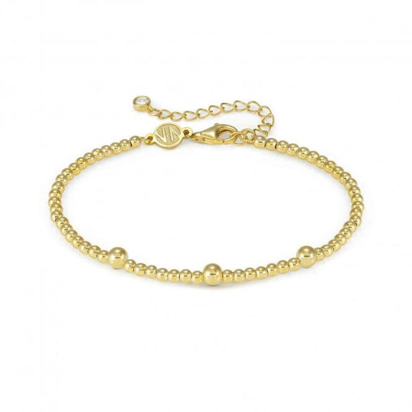 Nomination Fashion Era Beaded Bracelet 925 Silver Gold Plated