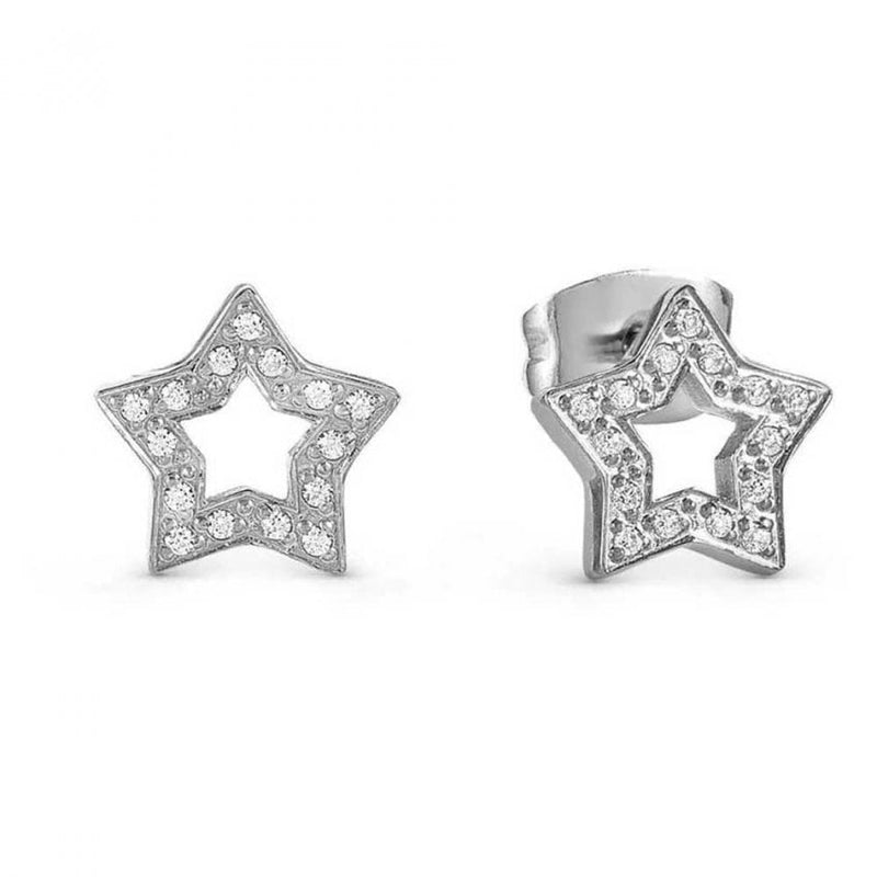 Nomination Soffio D'Amore Cubic Zirconia Star Stud Earrings Stainless Steel Golden PVD