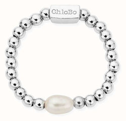 ChloBo Mini Pearl Ring Silver