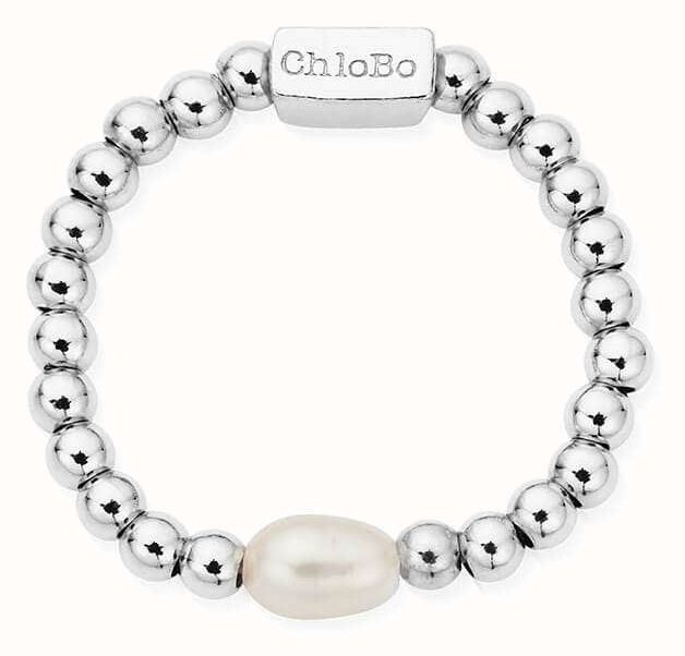 ChloBo Mini Pearl Ring Silver