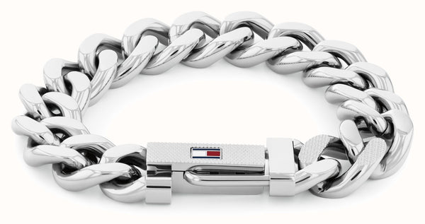 Tommy Hilfiger Mens Wild Heavy Curb Bracelet Stainless Steel