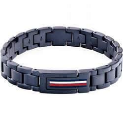 Tommy Hilfiger Mens Mason Bracelet Blue IP