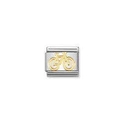 Nomination Composable Classic Link Tech Bike in 18k gold