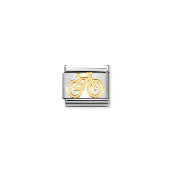 Nomination Composable Classic Link Tech Bike in 18k gold