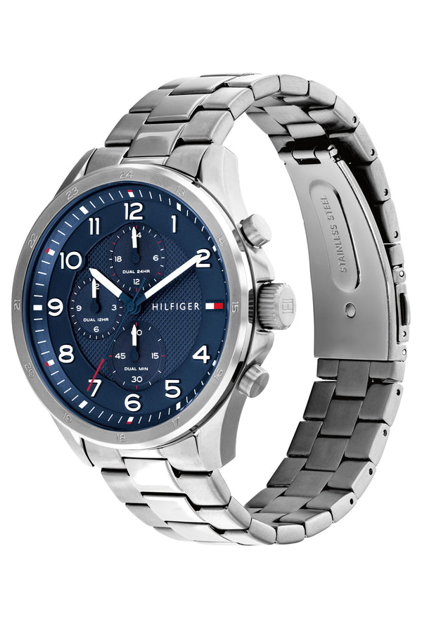 Tommy Hilfiger Gents Axel Blue Dial Bracelet Watch Stainless Steel *