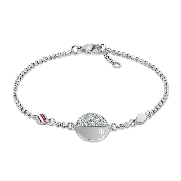 Tommy Hilfiger Dress Up Circular Motion Bracelet in Rhodium