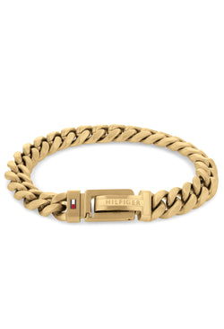 Tommy Hilfiger Men's Adjustable Braided Bracelet Gold Plated