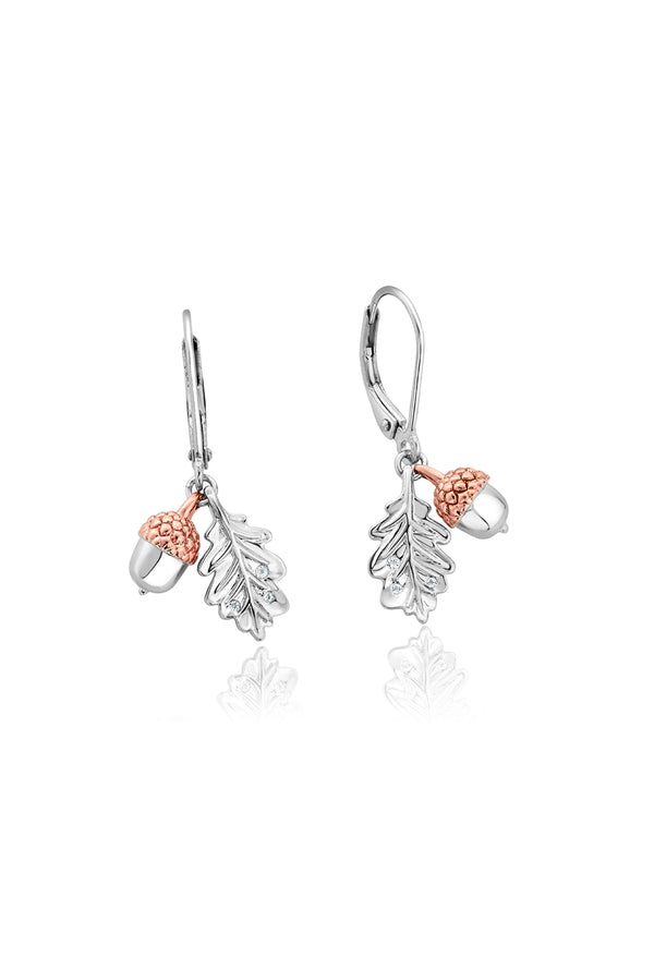 Clogau Royal Oak Leaf Drop Earrings