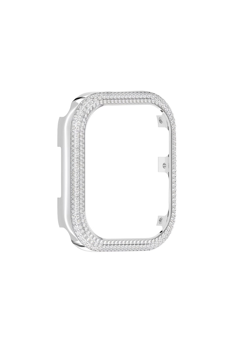 Swarovski Sparkling 41mm Rhodium Plated Apple Watch Case