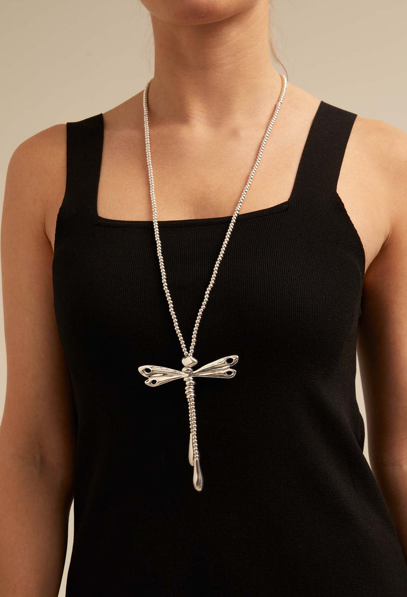 UNOde50 Betterfly (Dragonfly) Necklace Silver Plated